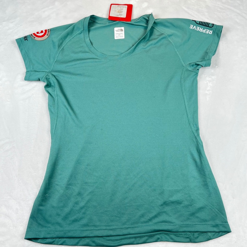 The North Face Womens Endurance Challenge Gore-Tex FlashDry Tee Deep Sea - Picture 1 of 8
